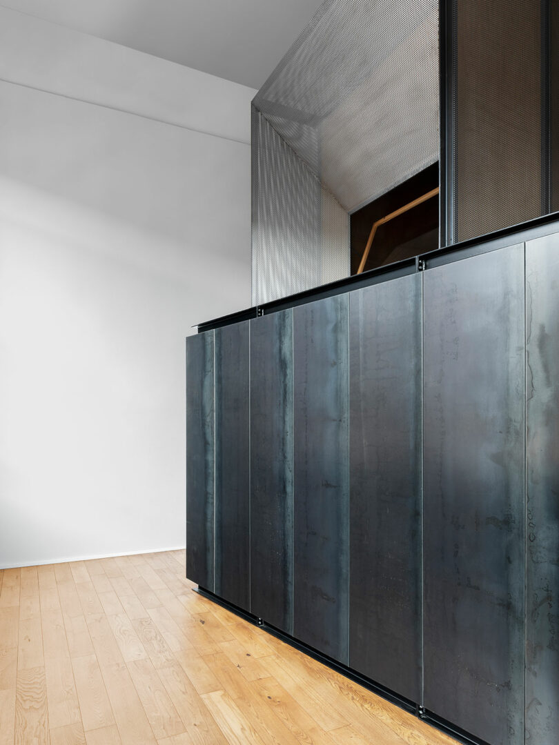 partial shot of mezzanine level of loft