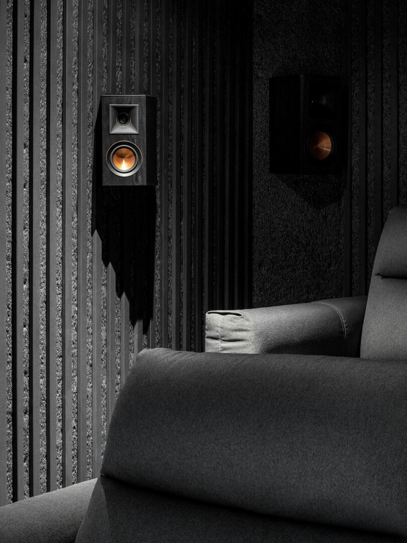 partial view of home theater room